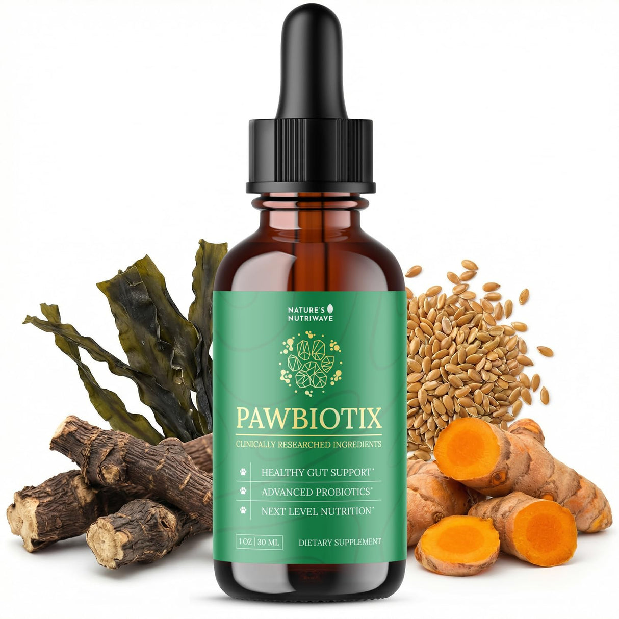 Pawbiotix Liquid probiotics for Dogs - Dog probiotics for Digestive Health | 100% Natural Dog Gut Health probiotics | probiotics for Dogs | Original Formula, Beacon Flavor, 1oz, 1 Month Supply