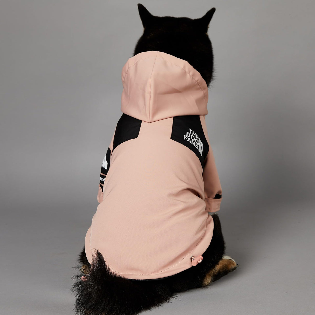 BETTYLAI Dog Raincoat with Adjustable Hood and Tail Drawstring, Button and Zipper Clothes, Durable Outdoor Waterproof Dog Rain Jacket for Small, Medium and Large Dogs (Pink, X-Large)
