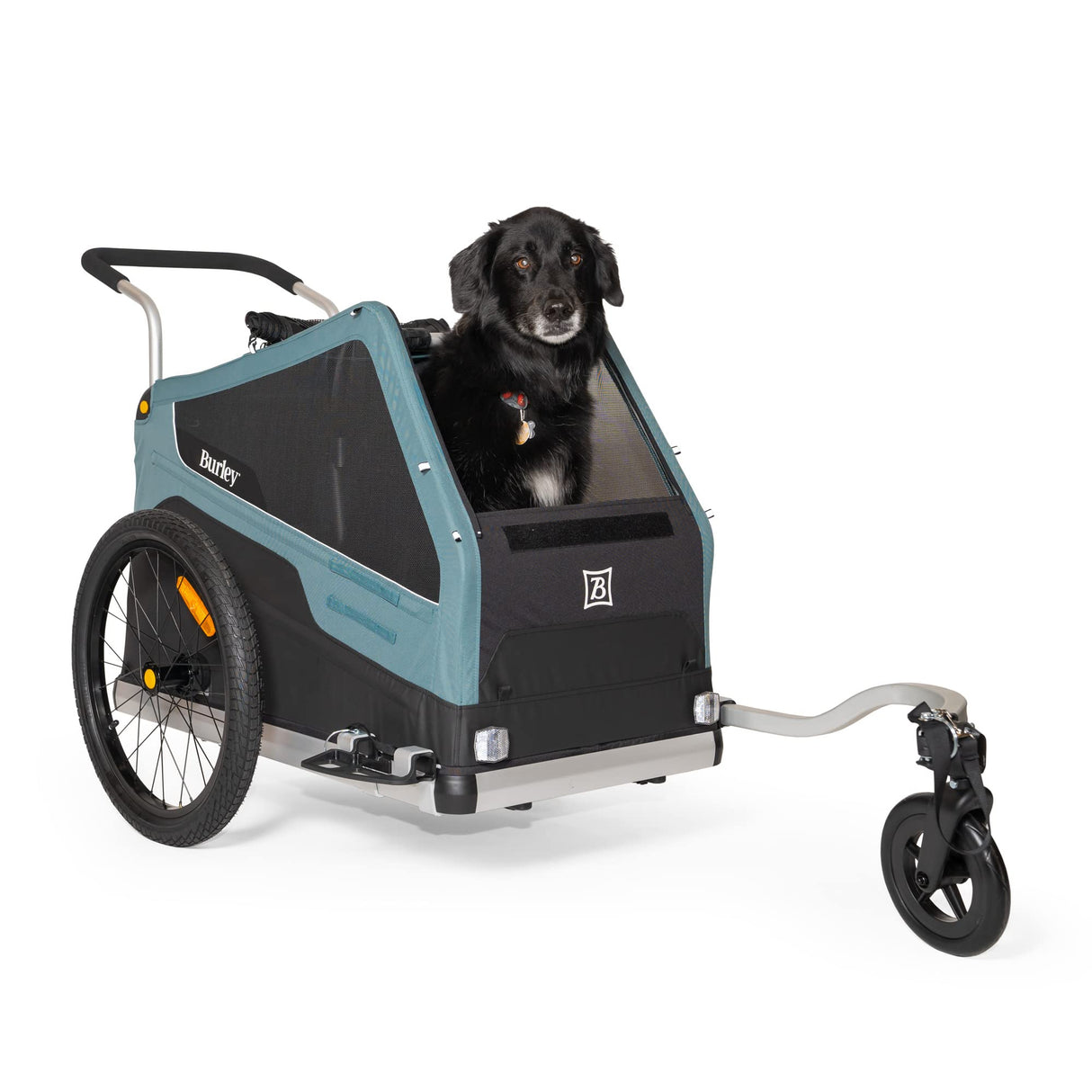 Burley Bark Ranger | XL Dog Bike Trailer & Stroller, Roomy Interior, Mesh Ventilation & Reinforced Removeable Floor