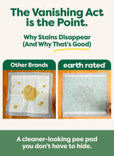 Load image into Gallery viewer, Earth Rated Max Absorbency Puppy Pee Pads for Dogs Absorbs 2X Faster & 2X More, Leak-Proof, Odor Control Potty Training, Unscented, Large, 22” x 23”, 40 Count