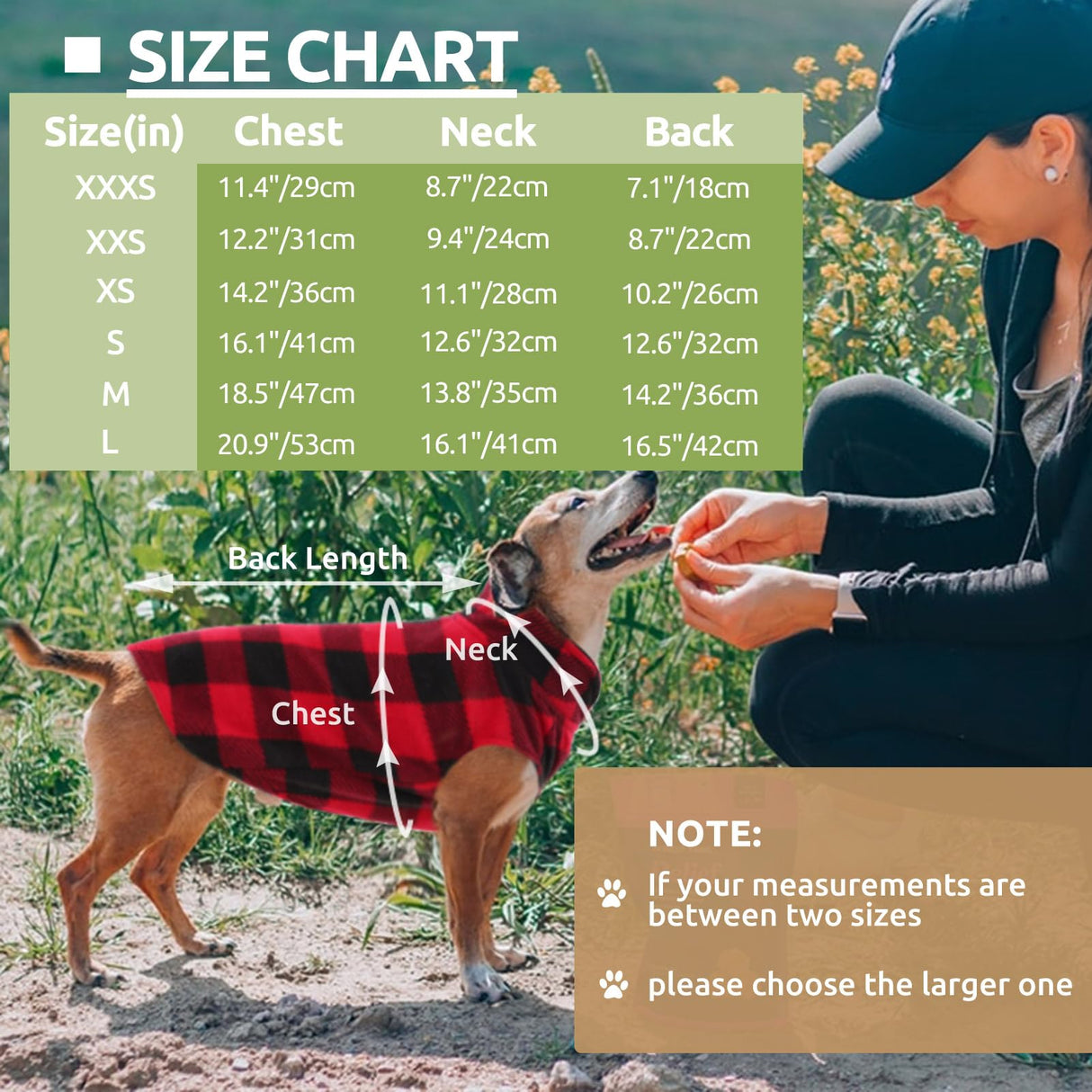 Kama Bridal 3 Pack Dog Coat - Spring, Autumn, Winter - Fleece Vest for Cats & Small/Medium Dogs - Red, Pink, Purple Plaid (L)