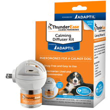 Load image into Gallery viewer, ThunderEase Dog Calming Pheromone Diffuser Kit | Powered by ADAPTIL | Vet Recommended to Relieve Separation Anxiety, Stress Barking & Chewing, and Fear of Fireworks & Thunderstorms (30 Day Supply)