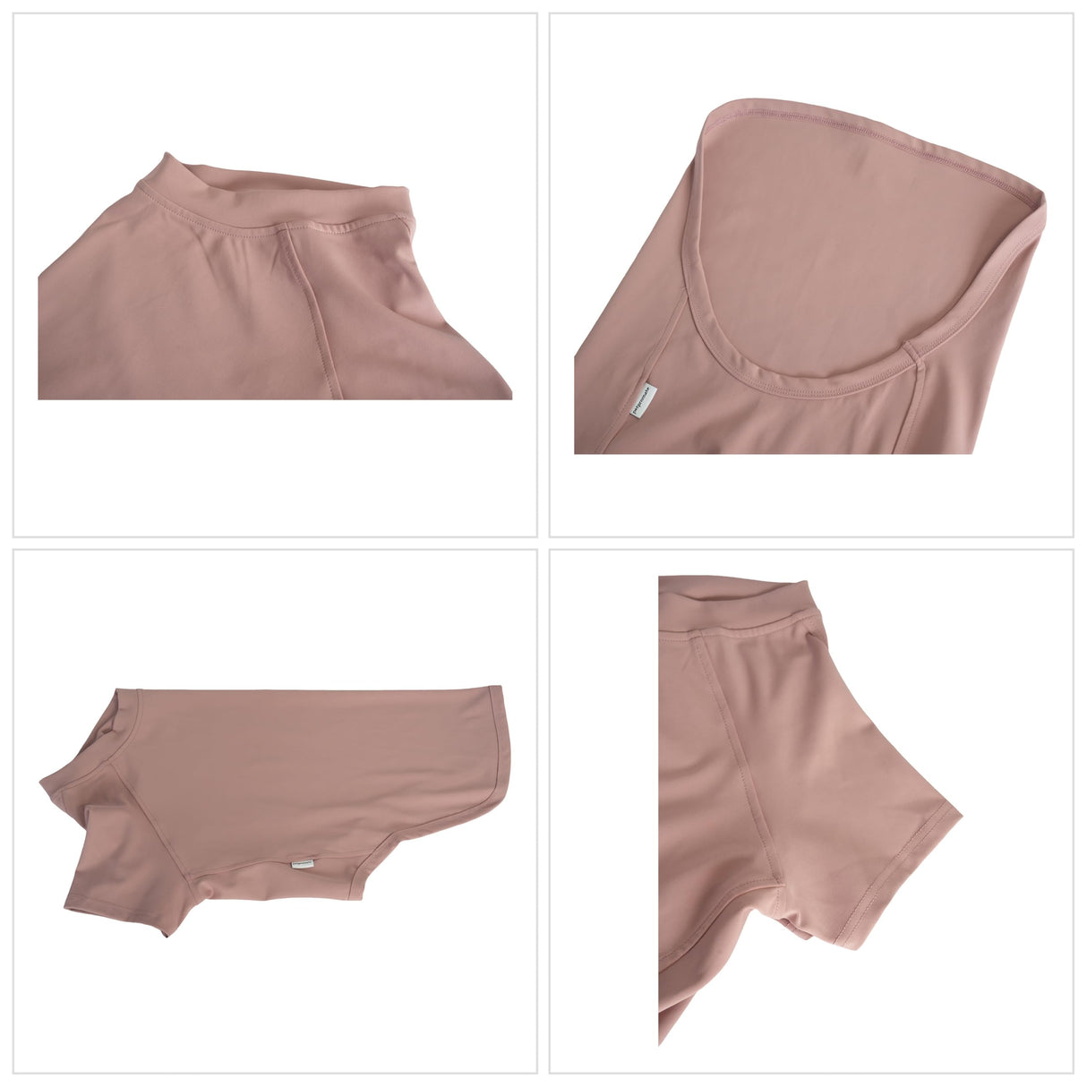 Premium Yoga-Fabric Dog T-Shirt – Breathable, Stretchy, Anti-Shedding Pet Clothes for All Seasons, Small to Large Dogs Dusty Pink 3XL