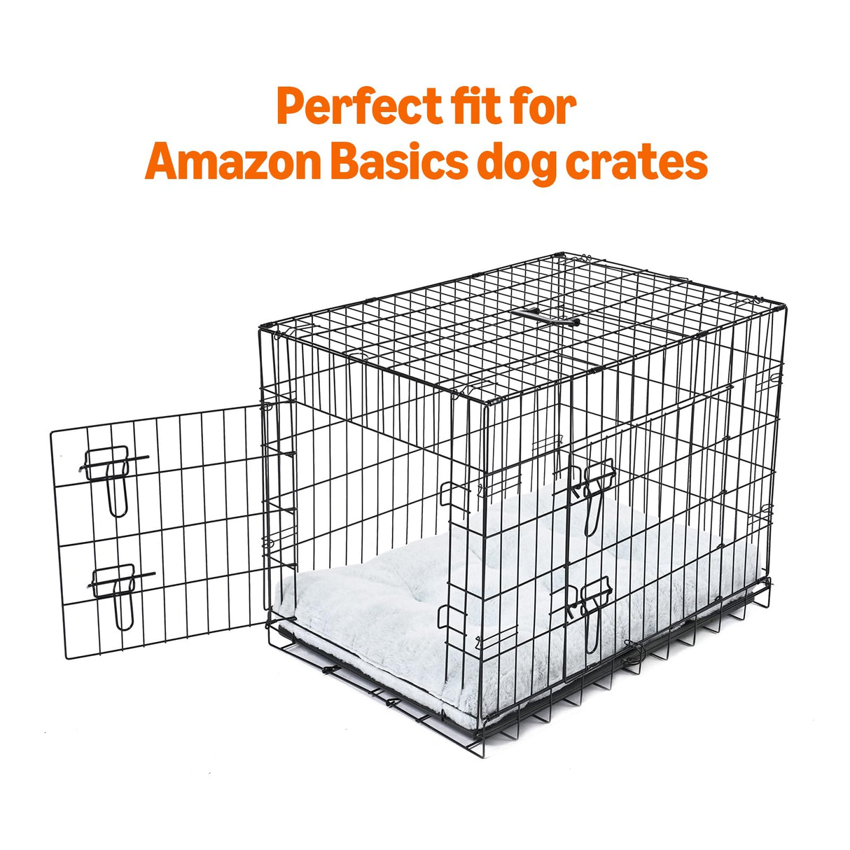 Amazon Basics Medium Dog Bed for Crate, Washable Medium Dog Mat for Pet Kennel, Anti-Slip, 36x23x3.5 Inches