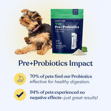 Load image into Gallery viewer, Honest Paws Probiotics for Dogs - Digestive & Immune Support Powder with Prebiotic Made in The USA, Chicken Flavor (30 Sticks)
