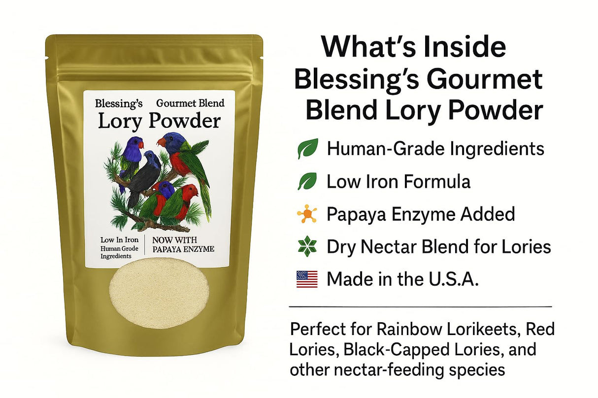 Blessings Gourmet Lory Powder Dry Lorikeet Food (2Lb)