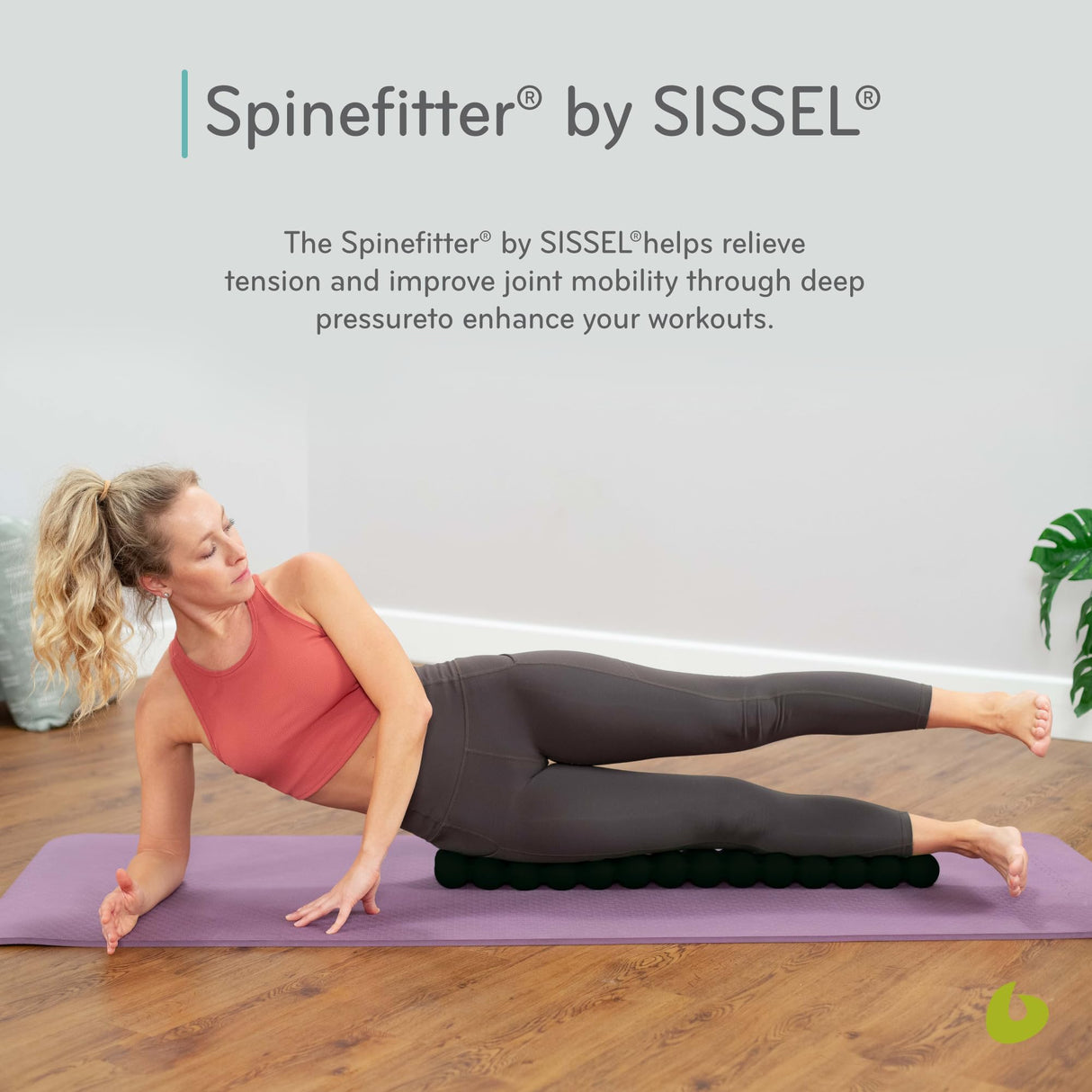 Spinefitter by Sissel, Back Stretcher for Lower-Back Pain Relief, Back-Cracking Device, Back Cracker, Upper- and Lower-Back Stretcher, Back Decompression Device, Lumbar Stretcher, Anthracite