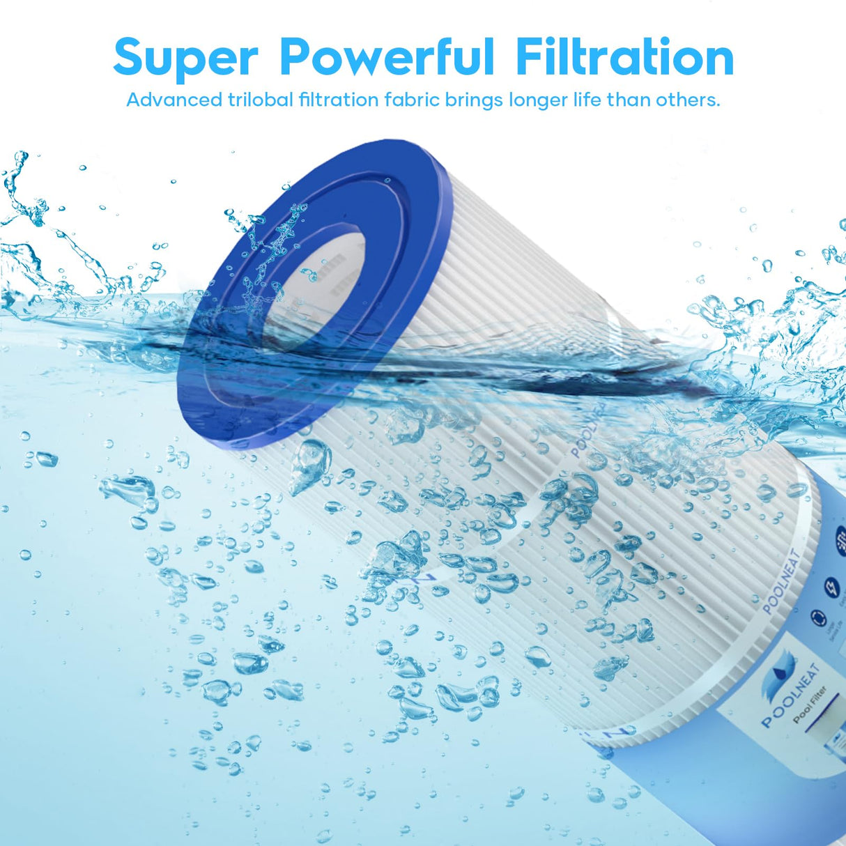 PA106-PAK4 Pool Filter Replacement for Hayward C4030,C4020,C4025,Unicel C-7488,PA106,FC-1226,CX880XRE,C4020,Ultral-A1,FC-6430,106Sq. ft,4Packs