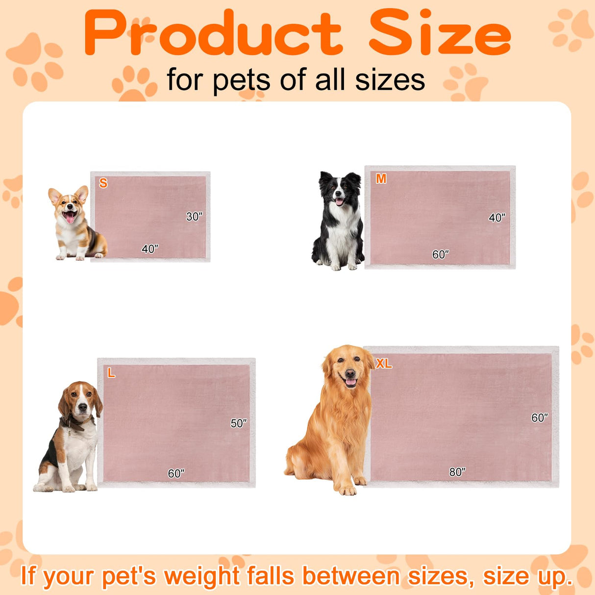 Smiry Waterproof Blanket Throw for Large Dogs, Soft Reversible Dog Blanket for Sofa Couch Bed, Washable Leakproof Sherpa Fleece Furniture Couch Protector(60"x80", Pink/White)