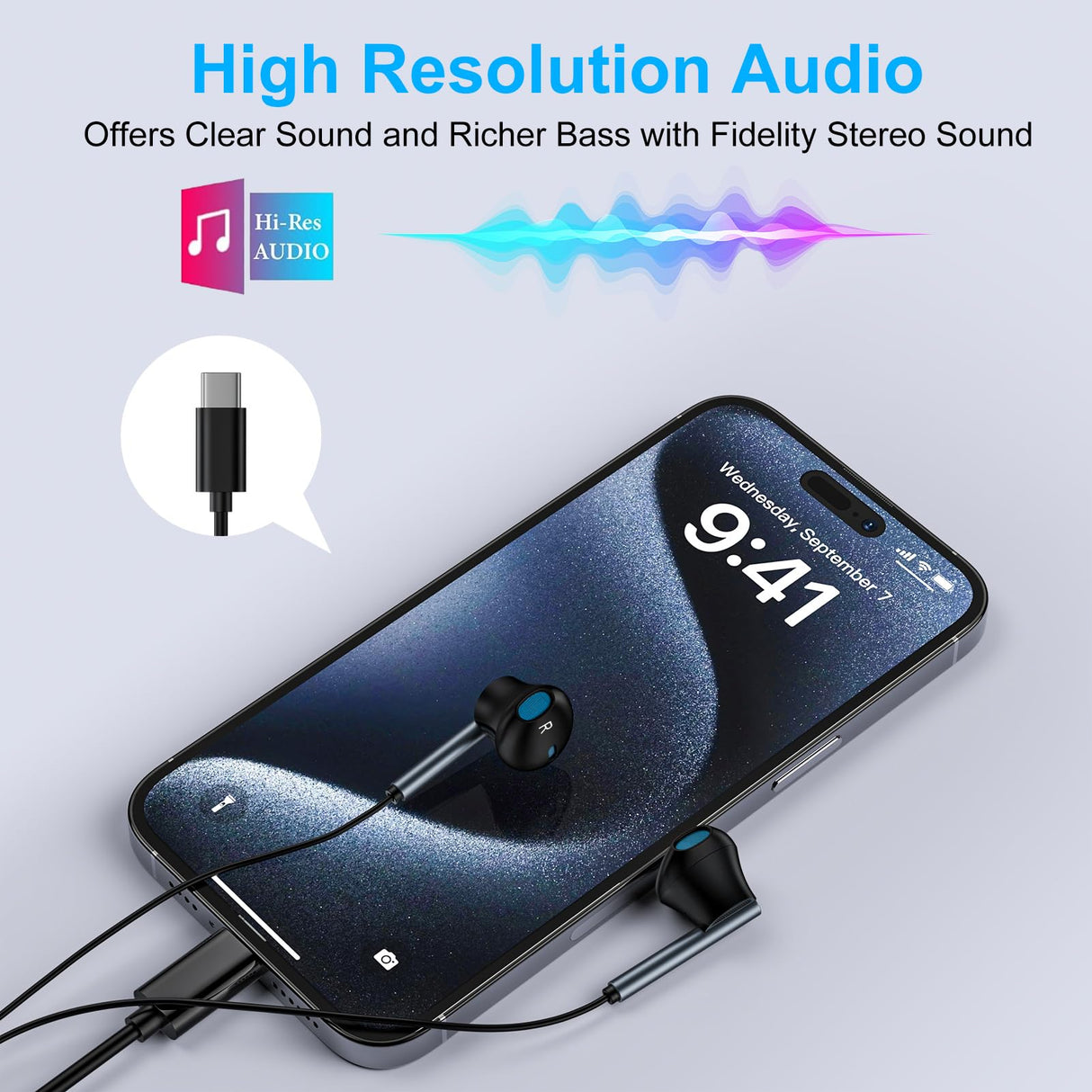 Samsung Earbuds Wired USB C for Galaxy S26 S25 S24 Ultra/S24 FE/S23/S22/S21/S20,Type C Wired Headphones with Microphone Earphones for iPhone 17e/17 Pro/17 Air Pro Max/16/15,iPad,Pixel 10 9 8,One Plus9