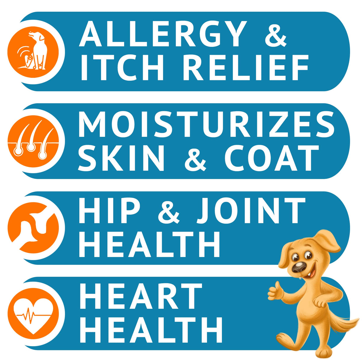 Omega 3 Fish Oil for Dogs (180 Ct) - Skin & Coat Chews - Dry & Itchy Skin Relief + Allergy Support - Shiny Coats - EPA&DHA Fatty Acids - Natural Salmon Oil Chews Promotes Heart, Hip & Joint Support