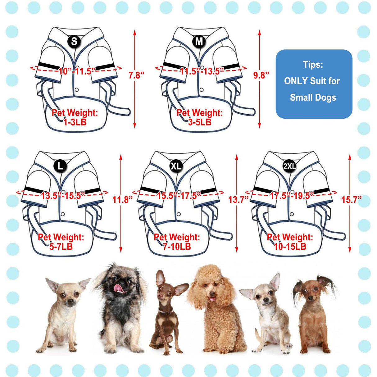 Small Dog Bathing Towel, Adjustable Dog Bath Robe for Cold Weather, Puppy Pajamas Warm Flannel Dogs Pjs, Pet Coats for Small Dogs Blue Stars M