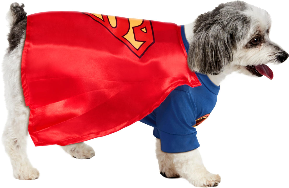 DC Comics Superheroes: Superman Pet Costume for For Dogs or Cats by Rubies, XL