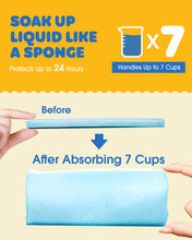 Load image into Gallery viewer, 50-Pack Extra Large Pee Pads - 34" x 28" Puppy Pads for Dogs with 6-Layer Leakproof Protection, Disposable and Quick-Dry Dog Pads with High Absorbency for Easy Potty Training