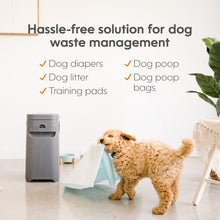 Load image into Gallery viewer, Pet Genie Pail | Dog Waste Disposal System for Outdoor and Indoor Odor Control | Dog Poop Trash can | Includes 1 Square Refill Bag That Lasts up to 2 Months