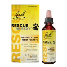 Load image into Gallery viewer, Rescue Remedy Pet Dropper - 20mL - Stress & Tension Support for Dogs & Cats with Bach Natural Flower Essences - Sedative-Free, Homeopathic Liquid Formula - For All Breeds, Ages & Weights