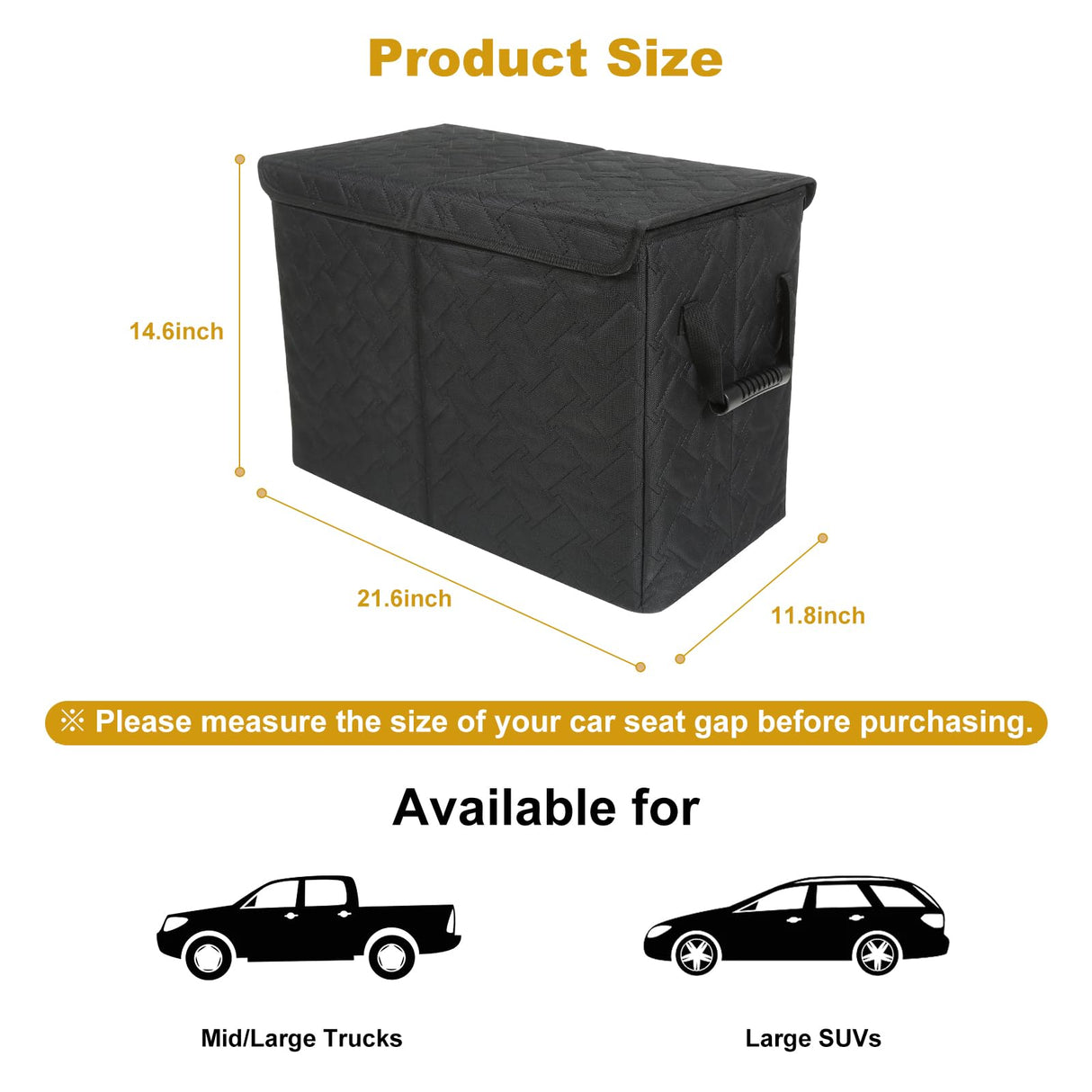 CEMOFE Car Seat Extender for Large Dogs, Front & Back Seat Extender for Dogs up to 200 LBS with Storage for Large Trucks, Gap Filler Prevent Pets from Falling
