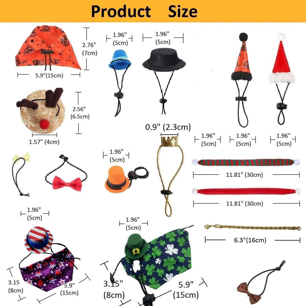 18Pcs Bearded Dragon Festival Costumes, Lizard Hats Clothes at Birthday Halloween Christmas, Festive Costume Accessories Set for Gecko Chameleon Iguana Hamster Ferret Reptile (Boy Set/18 Pcs)