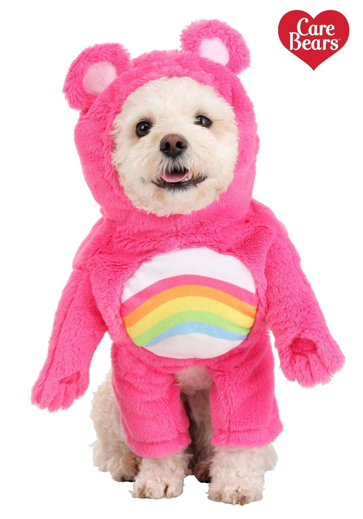 Fun Costumes Care Bears Cheer Bear Dog Costume Size Large Teddy Bear Outfit for Dogs XL