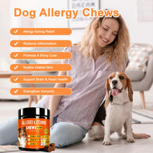Load image into Gallery viewer, Dog Allergy Chews 200ct,Probiotics for Dogs Itching Skin Relief for Skin and Paw Licking, Dogs are Human Multivitamin Itch Relief for Seasonal Allergies-Support a Healthy lmmune System Chicken Flavor