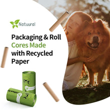 Load image into Gallery viewer, Certified Compostable Dog Poop Bags-270Bags 18Rolls, Poop Bags for Dogs Made of Cornstarch - ASTM D6400 By USA, Leakproof Easy Open, Unscented Dog Waste Bags (Green)