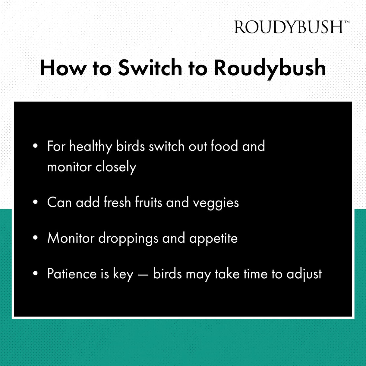 RoudyBush Daily Maintenance Bird Food, Mini, 10-Pound
