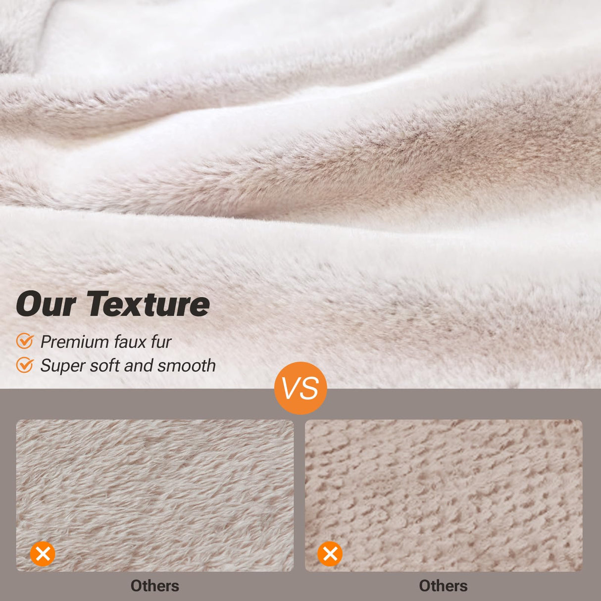 Soft Touch Orthopedic XL Dog Bed for Large Dogs with Faux Fur Top, Waterproof Pet Couch Bed with Removable Washable Cover and Supportive Foam Filling (Brown, Extra Large)