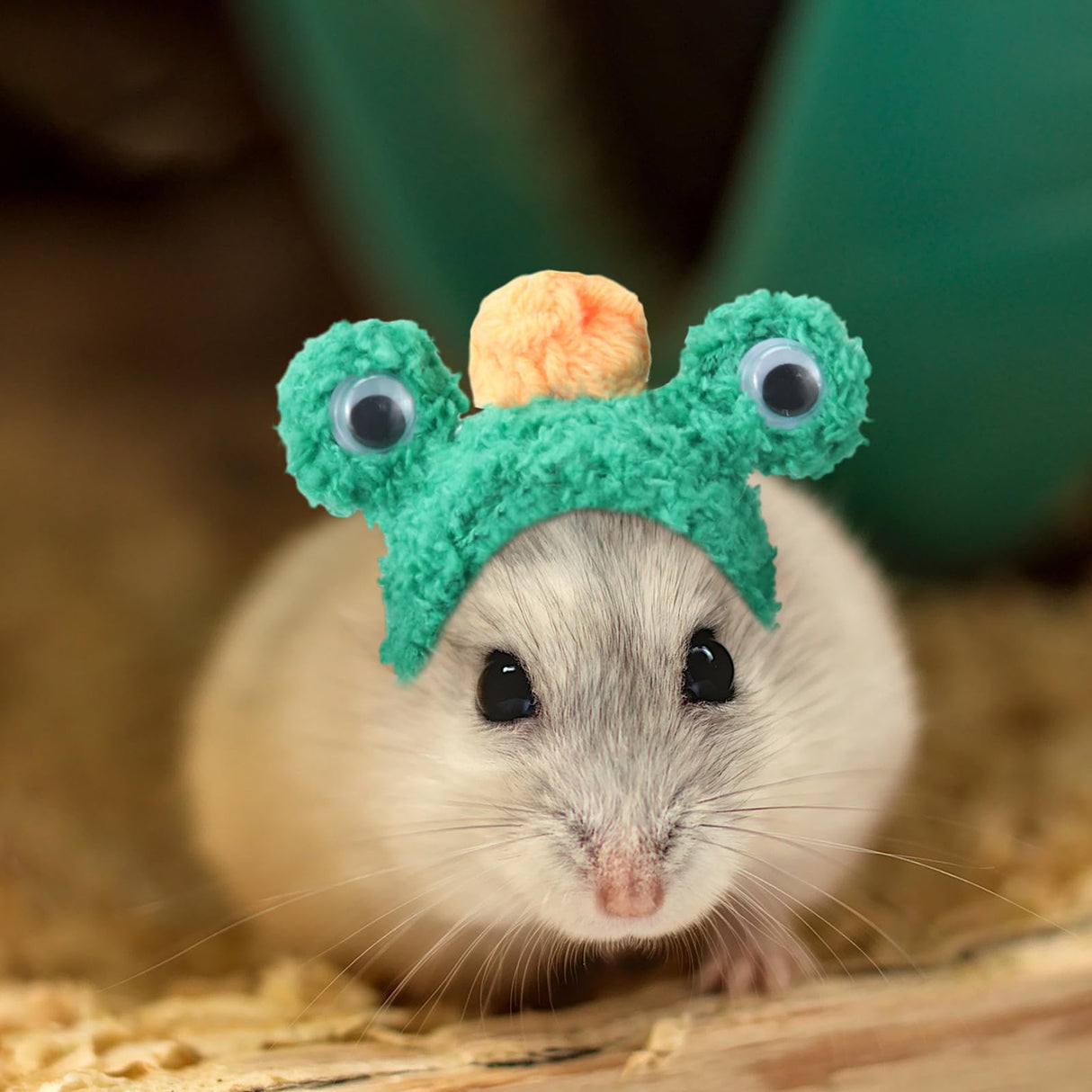 Kajaia 10 Pcs Hamster Hat Small Animals Cute Tiny Hat Mini Hand Knitted Hats for Snakes Pets Bearded Dragon Guinea Pig Bunny Costume Accessories Easter Holiday Parties (Novel Style)