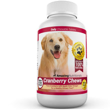Load image into Gallery viewer, Amazing Cranberry for Dogs Pet Antioxidant, Urinary Tract Support Prevents and Eliminates UTI in Dogs, 120 Chews