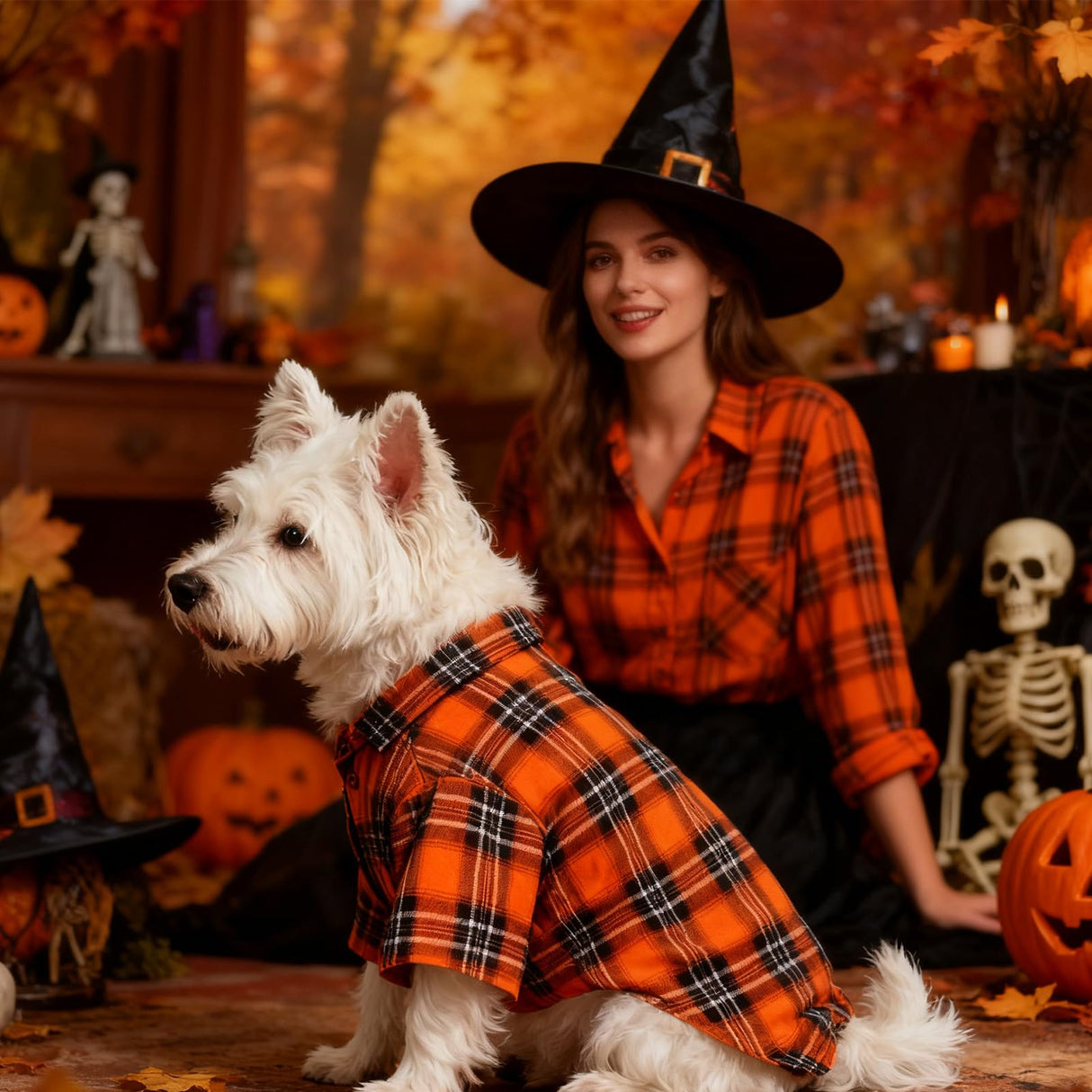 EXPAWLORER Dog Shirt - Fall Dog Clothes Sweater, Breathable Polo T-Shirts Dogs Costume with Plaid Pattern,Pet Outfit for Small Medium Large Dogs Puppy Boy and Girl