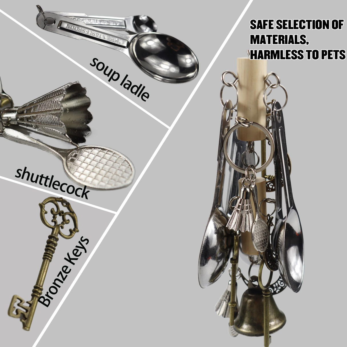 Bird Hanging Chew Toys: Macaws, African Greys, Cockatoos, Amazon Parrots & Lovebirds
