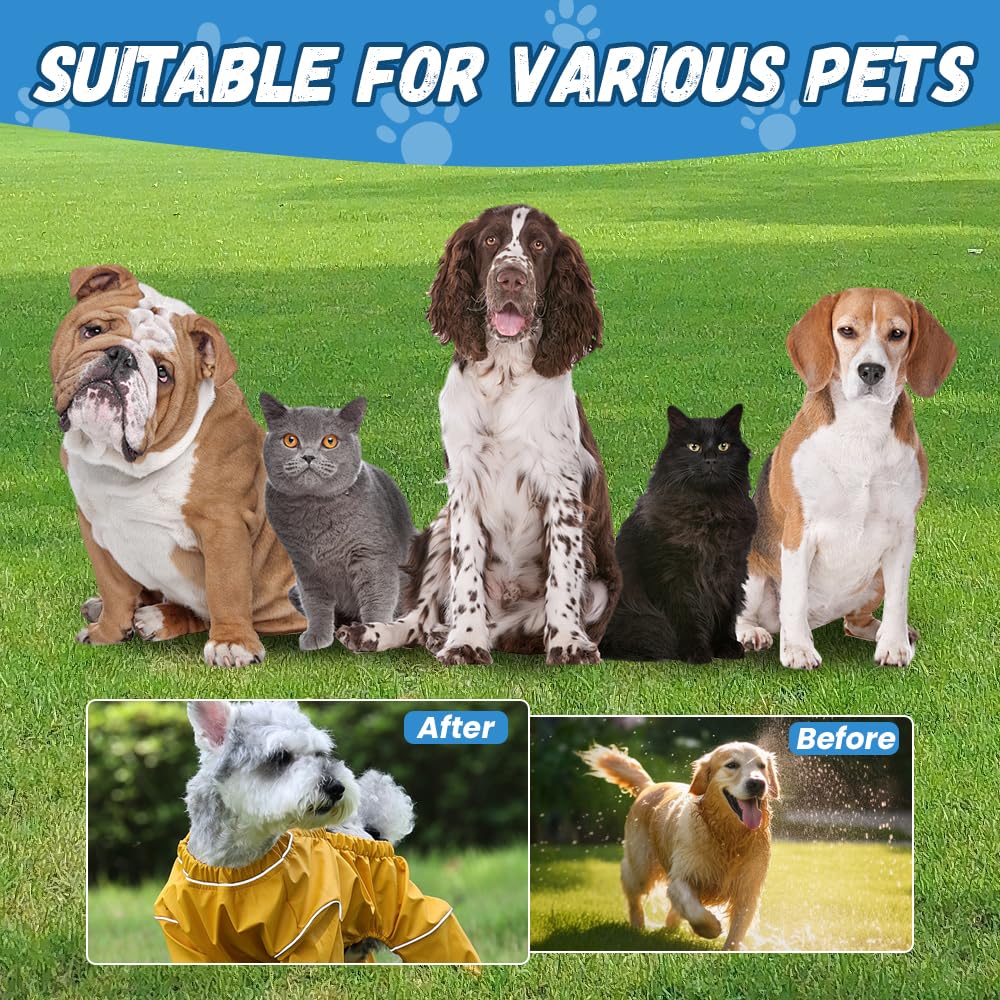 Dog Snowsuit with Attached Boots, Suspender Booties for Small Dogs Anti-Slip, Waterproof Dog Snow Suit with Boots,Anti-Slip Pets Leggings with Adjustable Suspenders (Yellow, X-Small)