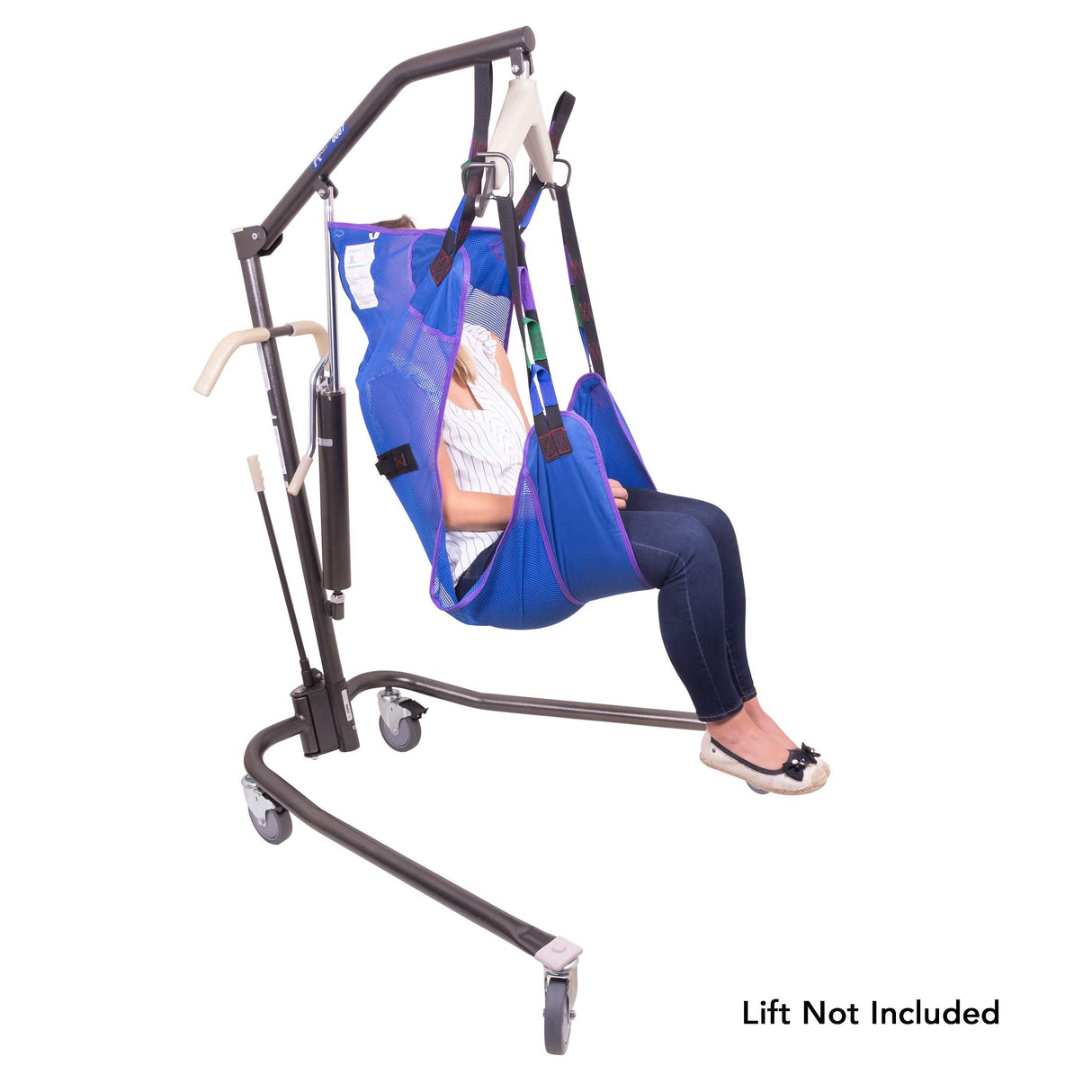 ProBasics Full Body Mesh Sling - Four Point Mesh Sling for Patient Transfers - Supports up to 450 lbs. - Medium