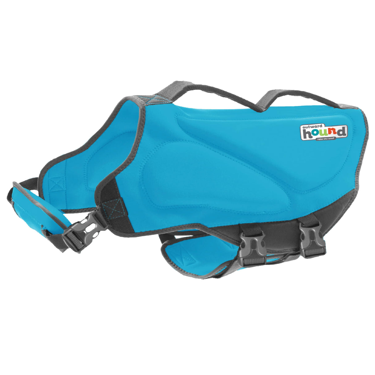Outward Hound Dawson Swim Dog Life Jacket, High-Performance Neoprene Dog Life Vest for Swimming, Boating, and Water Safety, Large, Blue
