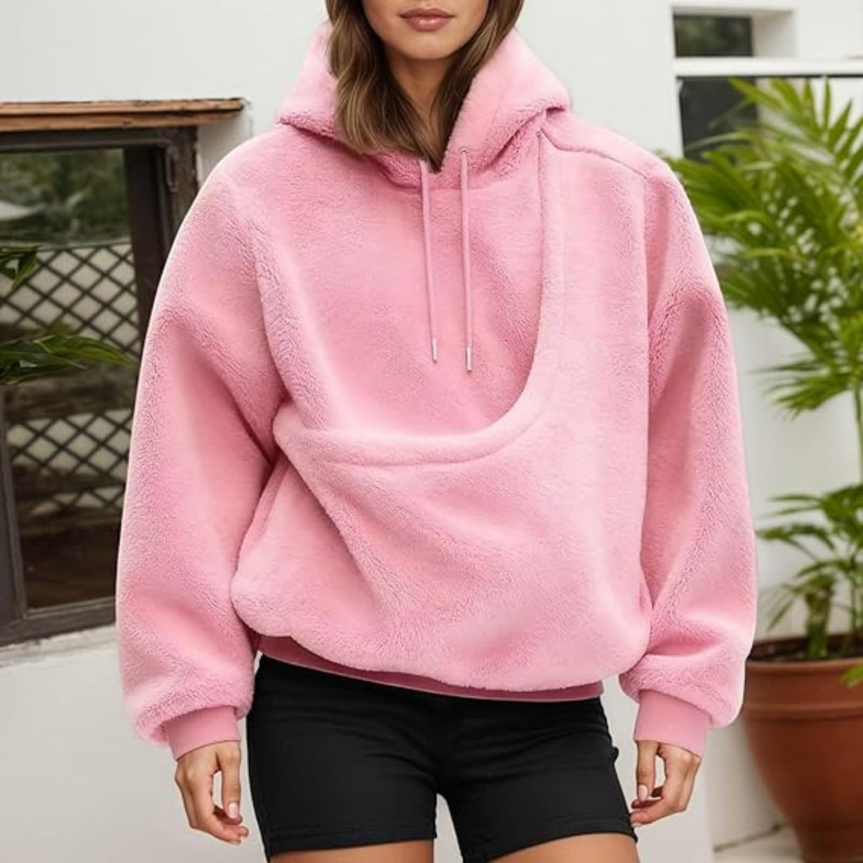 Pet Sling Hoodie - Pet Care Hoodie with Pocket Front Carry Pouch, Unisex Fit, Ultra-Soft Warm for Small Cats and Dogs (Light Grey,X-Large)