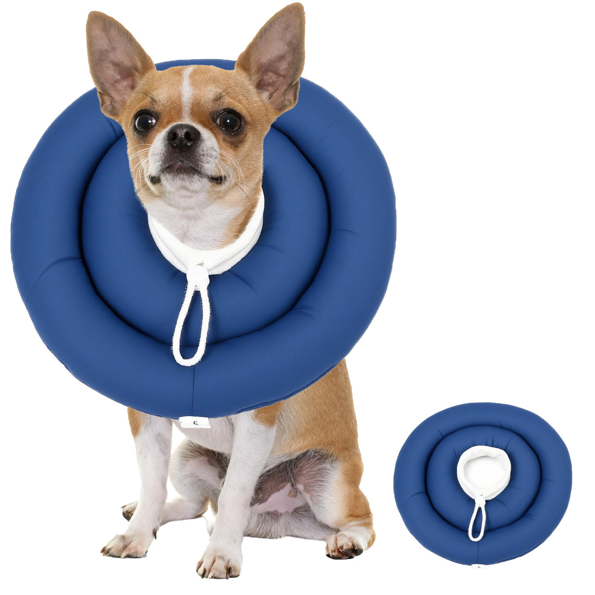 BARDIMIES Soft Dog Cones, Recovery Dog Donut Collar After Surgery- Cone of Shame Alternative, Pet Elizabethan E-Collar Anti-Bite Lick Wound Healing Adjustable for Small Large Medium Dogs, M