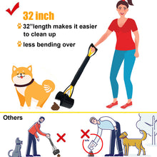 Load image into Gallery viewer, ienjoyed 32“ Tall Pooper Scooper, Large Pooper Scooper for Dogs Heavy Duty, Dog Pooper Scooper with Long Handle & High Strength Durable Spring, Foldable Dog Poop Pick Up
