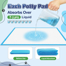 Load image into Gallery viewer, Puppy Pads XL 100 Count, Dog Pee Pads Extra Large, 34"x28" Pee Pads for Dogs, X-Large Disposable Dog Training Pads Super Absorbent&Leak-Proof, Quick-Dry Potty Piddle Pads for Doggy, Cats, Pet Supplies