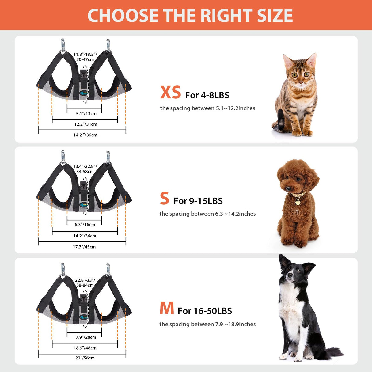 Ownpets Pet Grooming Hammock, Breathable Dog Grooming Hammock with Carabiners, Pet Grooming Harness Sling for Grooming, Hair Nail Trimming Cutting & More (XS)