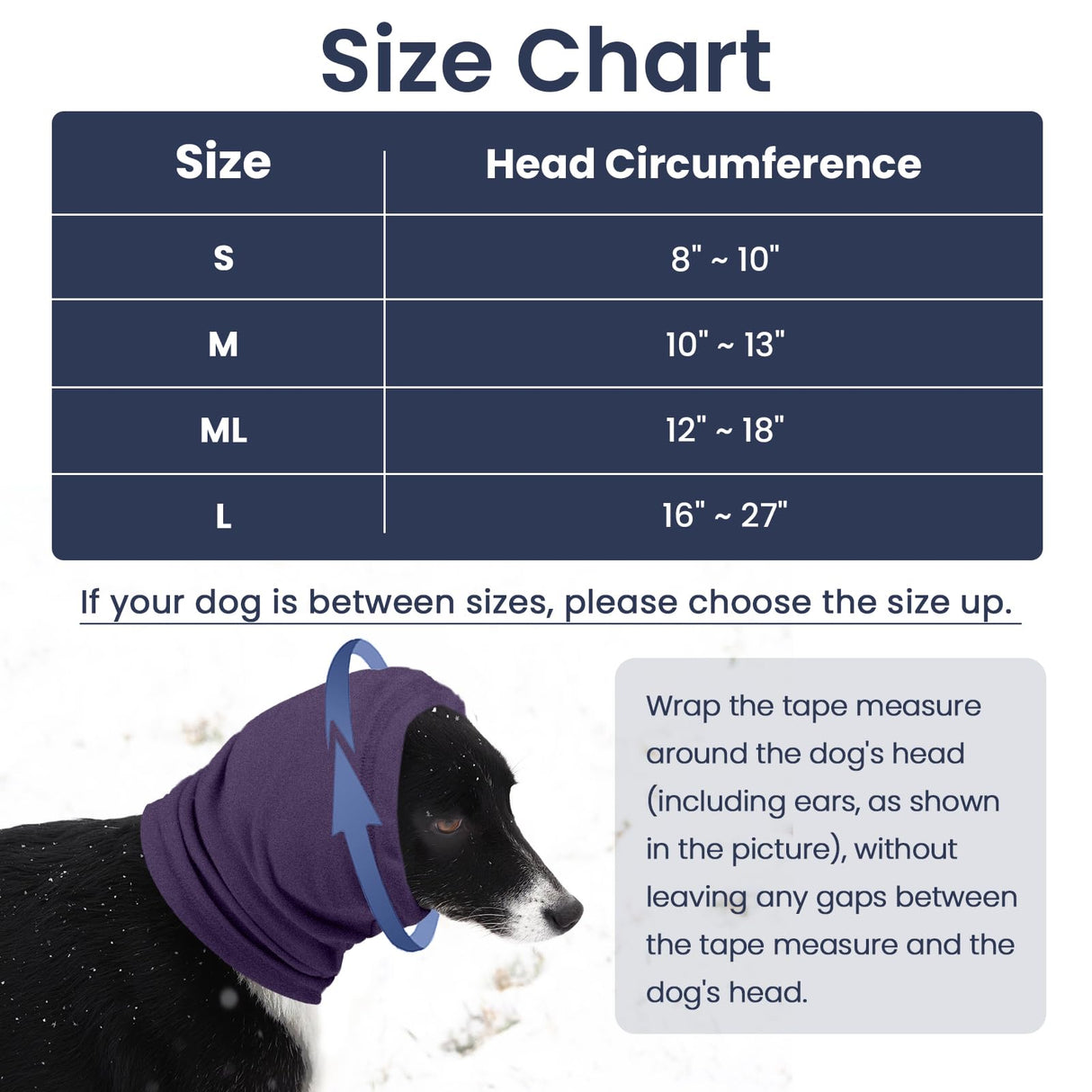 Nanaki Calming Hoodie for Dogs - Adjustable Ear Cover & Anxiety Relief, M Purple | Noise Reduction Head Wrap for Fireworks, Thunderstorms, Grooming, Hematoma Recovery