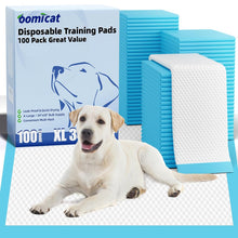 Load image into Gallery viewer, Puppy Pads XL 100 Count, Dog Pee Pads Extra Large, 34"x28" Pee Pads for Dogs, X-Large Disposable Dog Training Pads Super Absorbent&Leak-Proof, Quick-Dry Potty Piddle Pads for Doggy, Cats, Pet Supplies