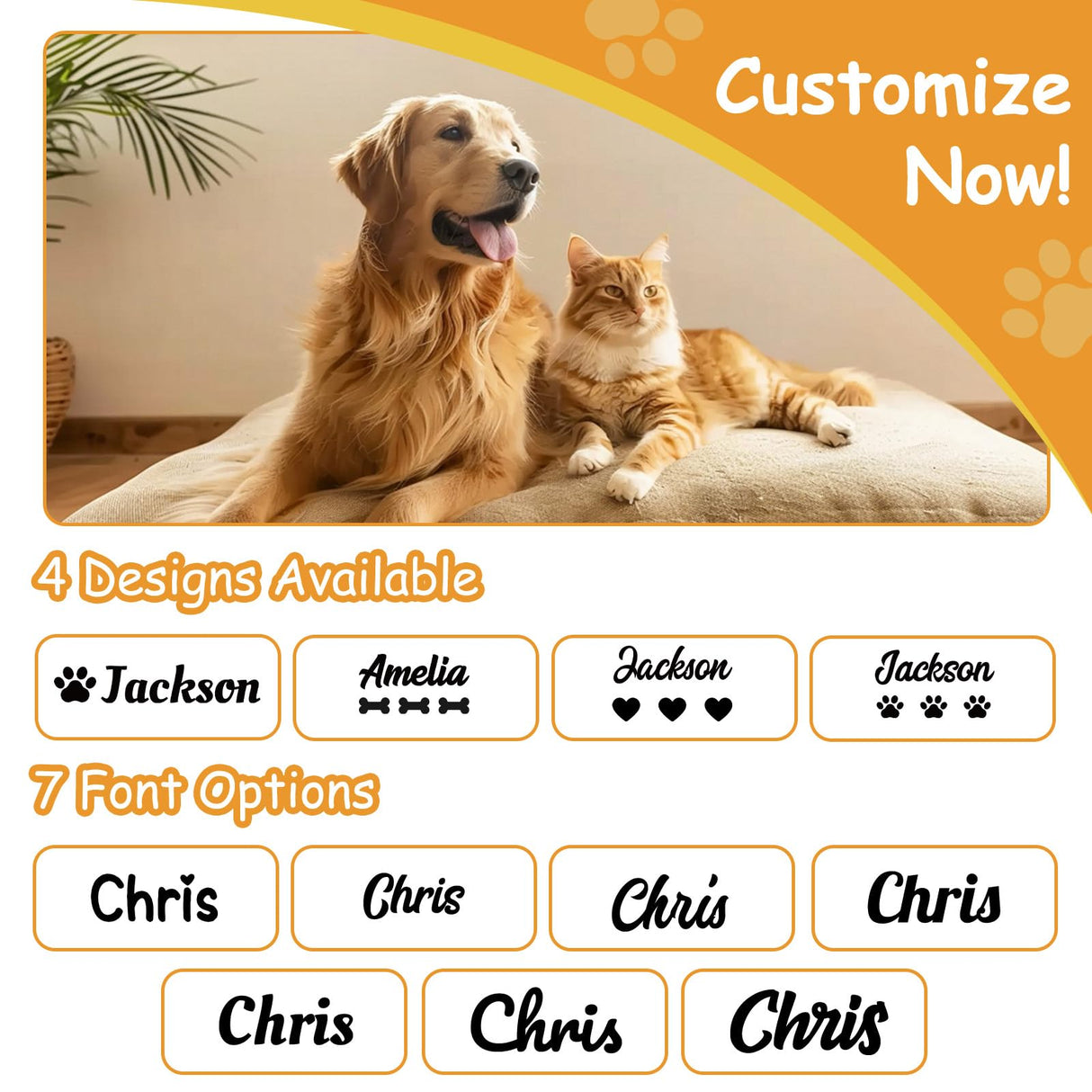UNIGIFTIME Personalized Dog Blanket with Pet Name, Custom Dog Blanket, Personalized Embroidered Flannel Puppy Blanket, Customized Cat Bed Blankets with Pattern, Pet Cat Dog Gifts for Christmas