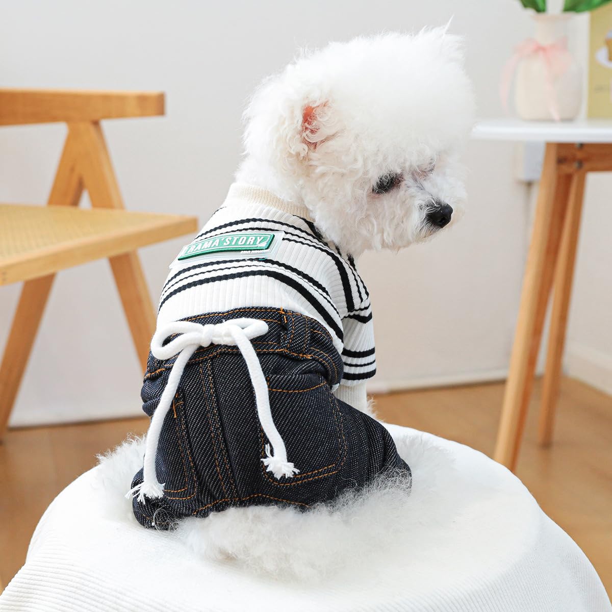Dog Winter Clothes Pet Stylish Overalls for Small Medium Dogs Cute Puppy Jumpsuit Classic Small Dogs Boy Girl Clothes Comfortable Breathable Dog Bib Overalls Chihuahua Yorkies One Piece Outfits