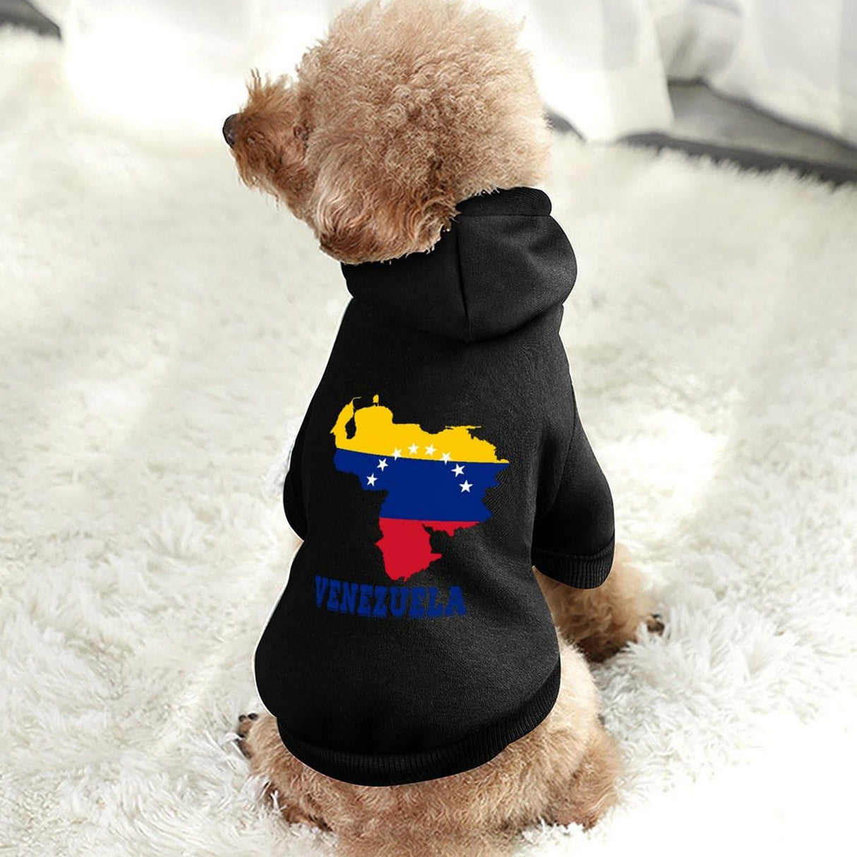Venezuela Map Flag Flags Clothes Dog Apparel Pet Supplies for Small Large Pet Puppy Cat Costumes Suit with Hat Hoodie Sweatshirt S