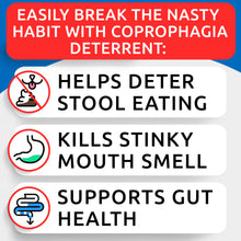 Load image into Gallery viewer, BARK&SPARK No Poo Chews for Dogs - Coprophagia & Stool Eating Deterrent with Probiotics, Digestive Enzymes & Breath Aid Support - Stop Dog Poop Eating - Made in USA - 120Ct