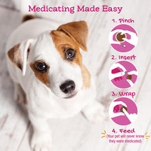 Load image into Gallery viewer, Riley's Pill Wrap for Dogs - Delicious Cheese & Bacon Flavored Pill Paste for Dogs - Wrap Pills, Capsules, Tablets in a Pocket or Pouch to Mask The Taste & Make Medicating Easy - 8 oz