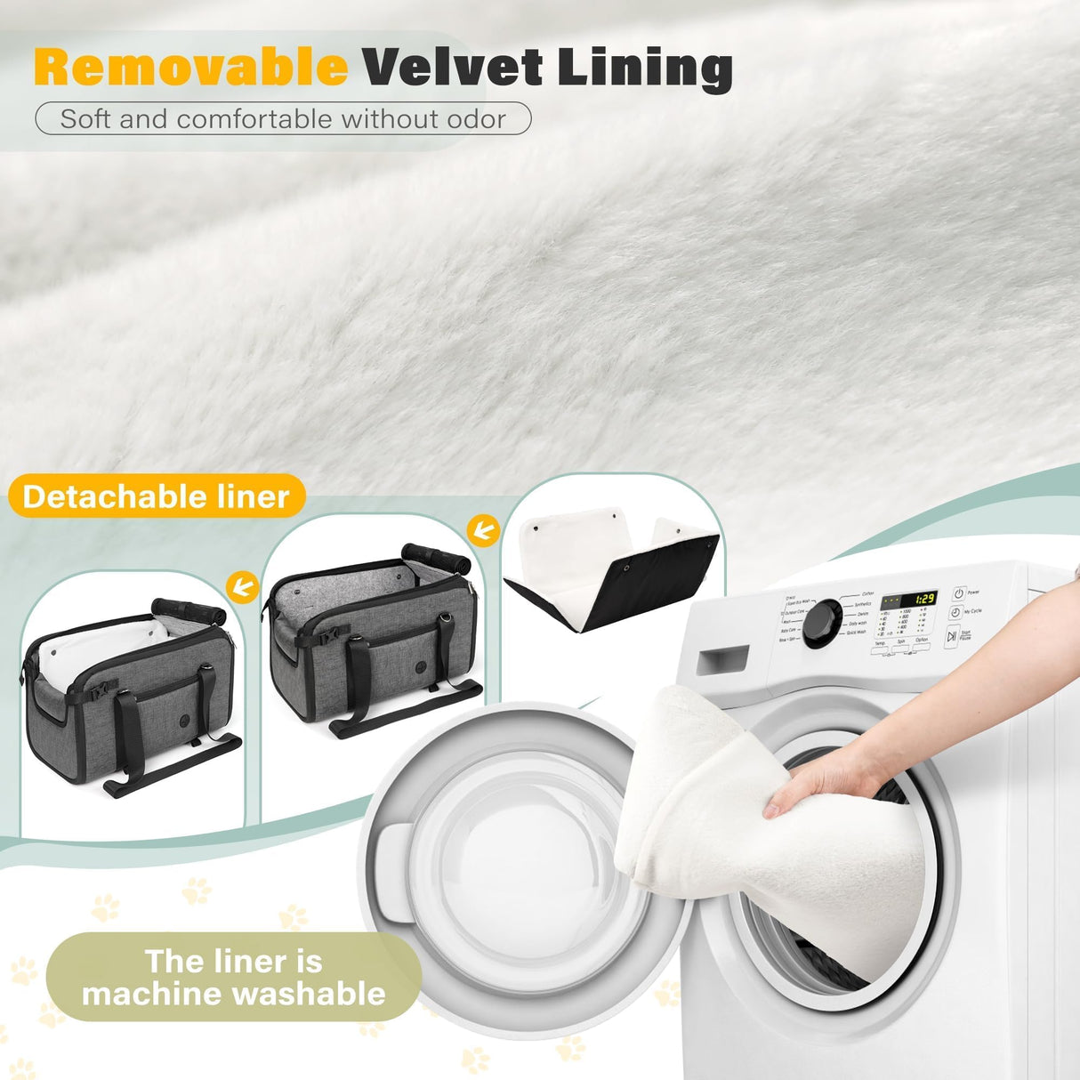 WOYYHO 18lbs Dog Car Seat for Small Dogs with Removable Velvet Liner, Luxury Small Dog Center Console Car Seat Pet Booster CarSeat, Easy Install Stable No Shaking, Waterproof Anti-Slip PU Leather