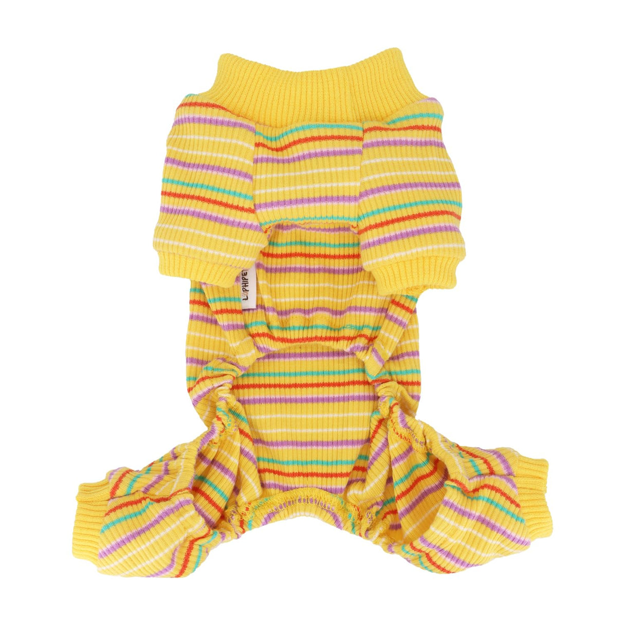 LOPHIPETS Dog Pajama Onesie for Small Dogs Teacup Chihuahua Yorkie Puppy Cat Clothes Apparel-Yellow/XXS