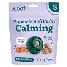 Load image into Gallery viewer, WOOF Pupsicle Refill Pops for Calming - Long-Lasting Refills for The Pupsicle Toy to Promote Calm - Calming Dog Treats - Magnesium for Dogs- Small Pops - 10 Count