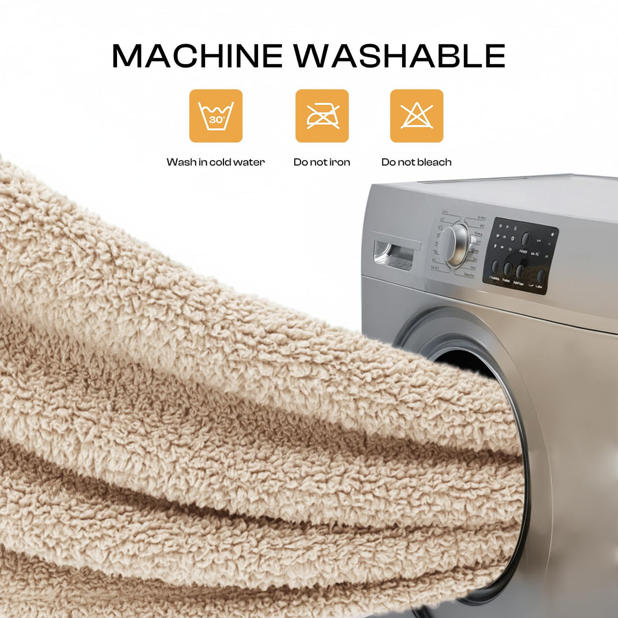Luciphia 1 Pack 3 Calming Dog Blanket Fluffy Premium Fleece Pet Blankets Soft Sherpa Throw for Dogs Puppy Cat Grey/Beige/HazeBlue Small (23" x16")